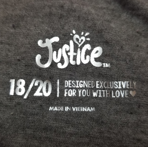 JUSTICE GIRLS GRAY CHILLIN' TANK TOP SIZE - 18/20 - Picture 4 of 6